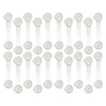 Set 20 sigurante usi pentru copii NEXTLY, sistem blocare dulapuri, sertare, mobilier, geamuri, flexibile, pentru colturi si suprafete drepte, lipire cu adeziv, plastic si silicon, 15cm lungime, transparente