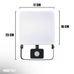 Proiector LED de exterior cu senzor de miscare NEXTLY, putere 50W, 4000lm, lumina neutra(naturala), 4000K, Clasa A, LED SMD, RA>80, 120°, setare timp, senzor, lux, negru - imagine 9