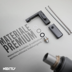 Baterie pentru chiuveta de baie 2 in 1 cu senzor si dozator de sapun spuma NEXTLY, afisaj digital integrat, material cupru si plastic, actionare manuala sau pe senzor, incarcare usb-c, gri metalizat - imagine 10