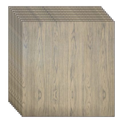 Set 10 x tapet autoadeziv 3D NEXTLY, pentru perete sau tavan, waterproof, ajustabil, adeziv puternic, usor de montat, suprafata acoperire 4.9 mp, 70x70 cm, design modern, maro, cod 66