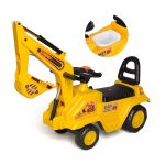 Jucarie pentru copii 2 in 1 Ride-On NEXTLY, Excavator si Olita, inclusa sub scaun, volan, manete control, design realist, durabil, 98x55x28cm