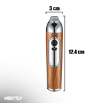 Scrumiera portabila auto/spatii inchise cu bricheta NEXTLY, pentru tigari, 3 capete, fara scrum, grile de aerisire pentru eliminarea si filtrarea fumului, incarcare USB, maro - imagine 9