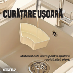 Caserola compartimentata NEXTLY, 6 compartimente, bol exterior, capac etans transparent, curatare usoara, diametru 26cm, rotunda, alb - imagine 8