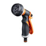 Pistol pentru furtun de gradina NEXTLY, cap multifunctional, 8 moduri de stropire, accesorii incluse, gri