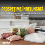 Set 50 pungi pentru vidat, NEXTLY, gofrate, lavabile, 35.5x25.5cm - imagine 4