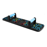 Placa fitness flotari NEXTLY, pliabila, manere ergonomice, sistem ghidaj pe culori umeri/piept/spate/triceps, portabila, 63.5x17.8cm, multicolora