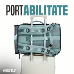 Rucsac multifunctional NEXTLY, tip geanta de mana, multiple compartimente, compartiment incaltaminte, impermeabil, port USB, atasare pe troler, manere, 46x30x16cm, negru - imagine 9