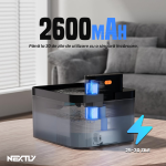 Dispenser automat de apa pentru caini/pisici NEXTLY, 3 moduri de functionare - senzor de miscare/temporizator/continuu, sistem de filtrare triplu, 2.2l, 18.5x16x11cm, negru - imagine 7