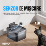 Dispenser automat de apa pentru caini/pisici NEXTLY, 3 moduri de functionare - senzor de miscare/temporizator/continuu, sistem de filtrare triplu, 2.2l, 18.5x16x11cm, negru - imagine 4