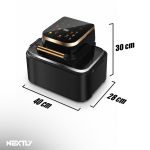 Friteuza cu Aer Cald NEXTLY, Air Fryer 2500W, 12L, Afisaj Digital, Touch, 6 programe, temperatura reglabila 80-210°C, Timer 5-65 min., functie mentinere temperatura pana la 2h, negru - imagine 9