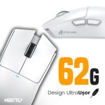 Mouse de Gaming Wireless x11 Bluetooth 800-22000 DPI NEXTLY, Statie de Incarcare Wireless cu Iluminare RGB, Shark Attack, LightWeight 62g, 125-1000Hz, PAW3311, USB/BT/Wireless, 400IPS, butoane programabile, Android, Win, MacOS, universal, Alb - imagine 5