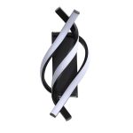 Aplica de perete NEXTLY, pentru interior, LED, lumina calda, 3 surse de iluminare, design modern, 33x13cm, negru