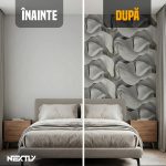 Rola tapet autoadeziv premium NEXTLY, marmura gri, waterproof, ajustabil, adeziv puternic, usor de montat, acoperire 3.6 mp, 120x300 cm, 2.5 mm grosime, gri abstract - imagine 5