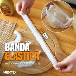 Set 100 pungi alimentare cu elastic NEXTLY, rezistenta la temperaturi intre -60°C si 110°C, material sigur PE, 30cm diametru, transparent - imagine 5