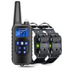 Zgarda electrica dresaj NEXTLY, set 2 zgarzi ajustabile si 1 telecomanda, 3 moduri, waterproof, negru