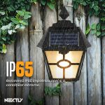 Set 3 x Lampa de exterior cu incarcare solara NEXTLY, senzor de lumina, IP65, buton ON/OFF, ABS, 19.3x14.5cm, negru - imagine 5