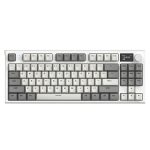 Tastatura Mecanica Wireless cu Iluminare RGB pentru Gaming NEXTLY, Ecran TFT, Knob multifunctional, Bluetooth, 2, 4Ghz, USB-C, 3 Conexiuni BT/Wired/Wireless, Switch-uri Bleo, Hot Swappable, Gasket, Attack Shark, Low Profile, Ultra-Silentioasa, K86, Alb