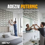 Rola tapet autoadeziv premium NEXTLY, tapet marmura alba, waterproof, ajustabil, adeziv puternic, usor de montat, acoperire 3.6 mp, 120x300 cm, 2.5 mm grosime, alb cu model 02-2 - imagine 7