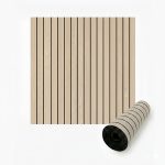 Tapet autoadeziv 3D NEXTLY, imitatie lemn, rezistent la apa, 60x300cm, bej inchis