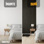 Tapet autoadeziv 3D NEXTLY, imitatie lemn wenge, grosime 5 mm, 58x300cm - imagine 5