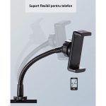 Lampa circulara profesionala RING LIGHT LED, NEXTLY, diametru 36cm, lumina calda/rece/neutra, 9 trepte de lumina, telecomanda pe fir, suport telefon, trepied 210cm - imagine 6