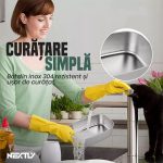 Caserola termica electrica NEXTLY 1.5L, bol inox 304, set tacamuri si geanta transport, 21.8x14.5x10cm, albastru-portocaliu - imagine 7