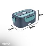 Caserola termica electrica NEXTLY 1.5L, bol inox 304, set tacamuri si geanta transport, 21.8x14.5x10cm, albastru-portocaliu - imagine 10