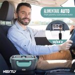 Caserola termica electrica NEXTLY 1.5L, bol inox 304, set tacamuri si geanta transport, 21.8x14.5x10cm, albastru-portocaliu - imagine 5
