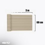Tapet autoadeziv 3D NEXTLY, imitatie lemn, rezistent la apa, 60x300cm, bej inchis - imagine 2