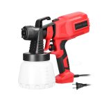 Pistol de vopsit electric NEXTLY, 400W, 32000RPM, capacitate 800 ml, debit reglabil, 3 moduri de pulverizare, vascozitate 130din, debit maxim 1l/min, rosu-negru