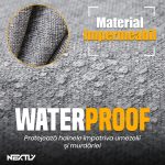 Set 3 x Organizator pentru haine, perne, pilote, jucarii si alte accesorii NEXTLY, 3 marimi - 24/66/100 litri, cutie depozitare pliabila cu manere, cadru metalic, fereastra de vizualizare, material respirabil, inchidere cu fermoar, albastru inchis - imagine 7