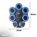 Aparat de box muzical NEXTLY, Bluetooth, 11 moduri, 9 trepte de viteza, iluminare LED, sistem de antifonare si atenuare a socurilor, incarcare USB-C, 45.5x37.5cm, negru - imagine 10