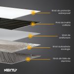 Tapet autoadeziv 3D NEXTLY, imitatie lemn wenge, grosime 5 mm, 58x300cm - imagine 4