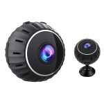 Mini camera de supraveghere WiFi NEXTLY, FULL HD 1080p, vedere nocturna, detectare miscare, aplicatie mobila, Android/iOS, unghi larg 150°, 30x30x23mm, negru