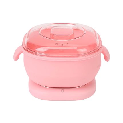 Incalzitor ceara epilat NEXTLY, recipient detasabil din silicon flexibil, curatare usoara, incalzire rapida, platforma de incalzire 120°, pliabil, 100W, 400ml, roz